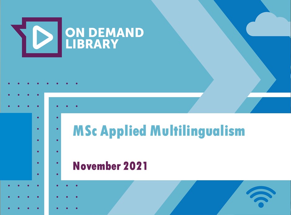 MSc Applied Multilingualism 